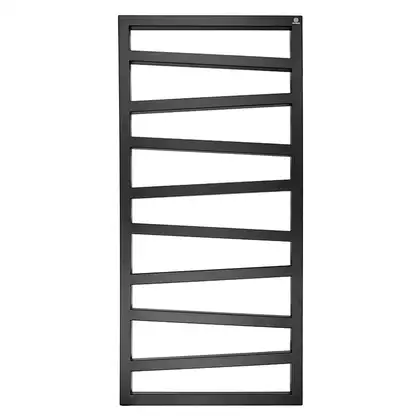 Полотенцесушитель электрический Terma ZigZag в комплекте с тэн One 50 x 131h см, чёрный матовый (WLZIG131050/9005/ONE) фото 1 Aquada.com.ua
