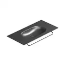 Раковина подвесная Catalano Horizon 100 х 50 см, Satin black (1100HZNS) фото 1 Aquada.com.ua