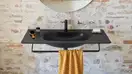 Раковина подвесная Catalano Horizon 125 х 50 см, Satin black (1125HZNS) фото 2 Aquada.com.ua