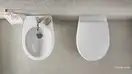 Унитаз подвесной NewFlush (безободковый) Catalano Italy с сиденьем Soft Close, белый матовый (1VS52RITBM+5ITSTFBM) фото 5 Aquada.com.ua