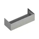Тумба с алюминиевой конструкцией для керамической столешницы 121 x 48 х h37,5 см Catalano Horizon, Satin cement (5M12550CS) фото 1 Aquada.com.ua