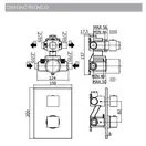 Душевая система Paffoni Shower скрытого монтажа 300x300 мм (цвет - чёрный матовый) в комплекте с трапом для душа (KITELLE518/MNO+13100033) фото 5 Aquada.com.ua