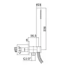 Душевая система скрытого монтажа Paffoni Shower Ø 225 мм + гигиенический душ Paffoni Tweet Round Mix (цвет - белый матовый) (KITLIG018BO+ZDUP110BO) фото 11 Aquada.com.ua