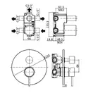 Смеситель для душа на 3 потребителя Paffoni Light (цвет - белый матовый), в комплекте со скрытой частью (LIG019BO) фото 2 Aquada.com.ua