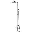 Душевая система Paffoni Stell (цвет - сталь) (ZCOL501AC) фото 1 Aquada.com.ua