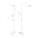 Душевая система с термостатом Paffoni Blu (цвет - чёрный матовый) (ZCOL632NO) фото 2 Aquada.com.ua