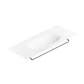 Раковина подвесная Catalano Horizon 125 х 50 см, Satin white (белый матовый) (1125HZBM)