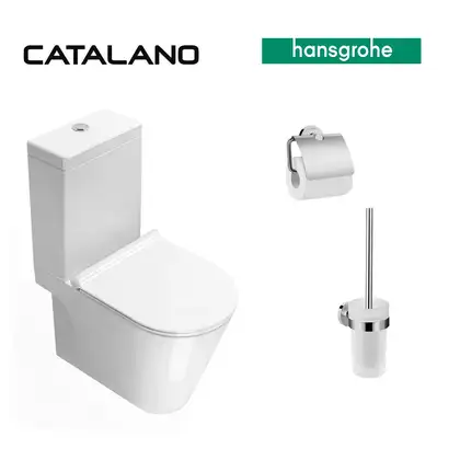 Унитаз моноблок Catalano Zero (ободковый) + аксессуары Hansgrohe Logis (1MPZN00+1CMSZ00+5SCSTP000 +41722000+41723000) фото 1 Aquada.com.ua Унитаз моноблок Catalano Zero (ободковый) + аксессуары Hansgrohe Logis (1MPZN00+1CMSZ00+5SCSTP000 +41722000+41723000) фото 1 Aquada.com.ua