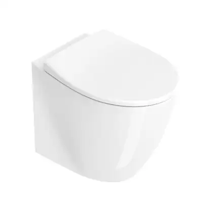 Унитаз напольный NewFlush (безободковый) Catalano Italy с сиденьем Soft Close, белый матовый (1VP52RITBM+5ITSTFBM) фото 1 Aquada.com.ua Унитаз напольный NewFlush (безободковый) Catalano Italy с сиденьем Soft Close, белый матовый (1VP52RITBM+5ITSTFBM) фото 1 Aquada.com.ua