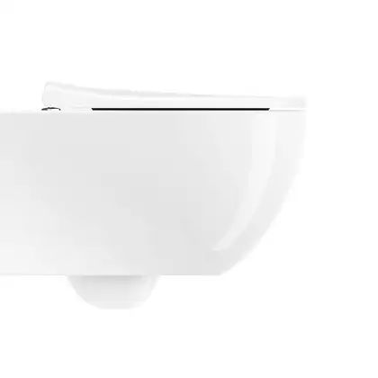 Унитаз подвесной NewFlush (безободковый) Catalano Italy с сиденьем Soft Close, белый матовый (1VS52RITBM+5ITSTFBM) фото 2 Aquada.com.ua