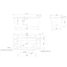 Ванна акриловая Knief Cube 1700 х 800 х 600 мм, белая (0100-284) фото 3 Aquada.com.ua