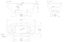 Ванна акриловая отдельностоящая Knief Loom 190x95 белая (0100-088-06) фото 4 Aquada.com.ua
