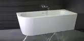 Ванна акриловая отдельностоящая Knief Wall 180x80 белая с сифоном (0100277+010009106S)