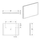 GEBERIT OPTION BASIC зеркало 90*65см, с 2х сторонней подсветкой (500.589.00.1) фото 2 Aquada.com.ua