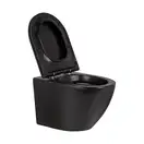Унітаз підвісний Qtap Robin безобідковий з сидінням Slim Soft-close QT1333046ERMB (QT1333046ERMB) фото 12 Aquada.com.ua