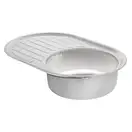 Кухонная мойка Qtap 7750 0,8 мм Satin (QT7750SAT08) (QT7750SAT08) фото 4 Aquada.com.ua