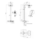 Душова система Qtap Sloup 57T106VKNW (QTSL57T106VKNW) фото 2 Aquada.com.ua
