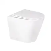 Унитаз напольный Qtap Swan безободковый с сиденьем Soft-close QT16223178W