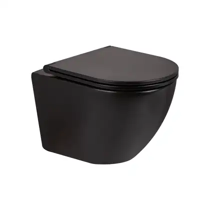 Унітаз підвісний Qtap Robin безобідковий з сидінням Slim Soft-close QT1333046ERMB (QT1333046ERMB) фото 1 Aquada.com.ua Унітаз підвісний Qtap Robin безобідковий з сидінням Slim Soft-close QT1333046ERMB (QT1333046ERMB) фото 1 Aquada.com.ua