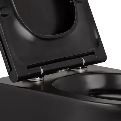 Унітаз підвісний Qtap Robin безобідковий з сидінням Slim Soft-close QT1333046ERMB (QT1333046ERMB) фото 4 Aquada.com.ua Унітаз підвісний Qtap Robin безобідковий з сидінням Slim Soft-close QT1333046ERMB (QT1333046ERMB) фото 4 Aquada.com.ua