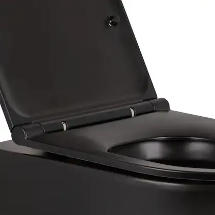Унітаз підвісний Qtap Robin безобідковий з сидінням Slim Soft-close QT13332141ERMB (QT13332141ERMB) фото 4 Aquada.com.ua Унітаз підвісний Qtap Robin безобідковий з сидінням Slim Soft-close QT13332141ERMB (QT13332141ERMB) фото 4 Aquada.com.ua