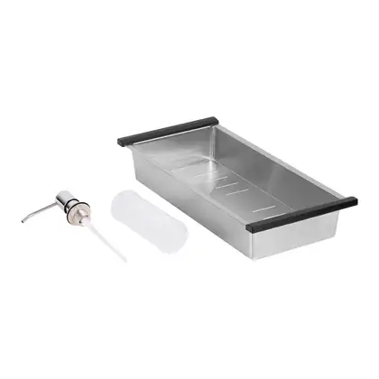 Набор 3 в 1 Qtap кухонная мойка DK7850L 3.0/1.2 мм Satin + сушилка + дозатор для моющего средства (QTDK7850LSET3012) фото 9 Aquada.com.ua Набор 3 в 1 Qtap кухонная мойка DK7850L 3.0/1.2 мм Satin + сушилка + дозатор для моющего средства (QTDK7850LSET3012) фото 9 Aquada.com.ua