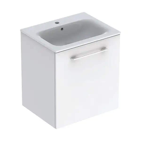 GEBERIT SELNOVA SQUARE комплект: умывальник встроенный Slim Rim, с тумбой 58,8*50,2см, с 1й дверью, белый глянец (501.252.00.1) фото 1 Aquada.com.ua GEBERIT SELNOVA SQUARE комплект: умывальник встроенный Slim Rim, с тумбой 58,8*50,2см, с 1й дверью, белый глянец (501.252.00.1) фото 1 Aquada.com.ua
