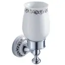Kraus Настінний керамічний стакан APOLLO KEA-16504 - Хром (KEA-16504CH)