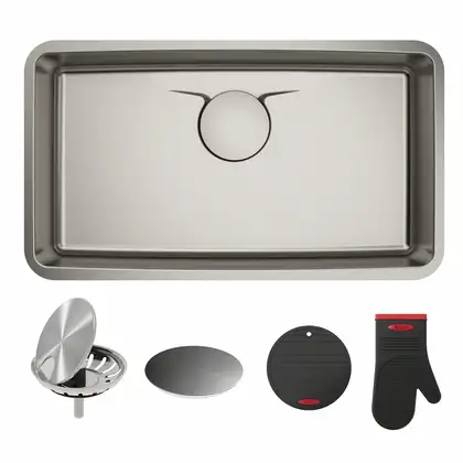 Kraus Dex™ Кухонная мойка, нержавеющая сталь (KD1US33B) Kraus Dex™ Кухонная мойка, нержавеющая сталь (KD1US33B)