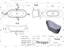 MIRAGGIO Florida Ванна, белая (0000271)