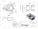 MIRAGGIO Кухонная мойка BODRUM 650 терра (0000011)