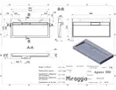 MIRAGGIO Умивальник AGNESS 1000 MATT (0000150)