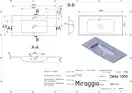 MIRAGGIO Умивальник DELLA 1000 MATT (0000167)