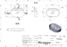 MIRAGGIO Умивальник FRANCE MATT (0000200)