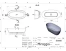 MIRAGGIO Ванна ESTELLA MATT (0000268)