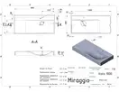 MIRAGGIO Умивальник VIOLA 1000 MATT (0000670)