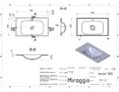 MIRAGGIO JESSEL 800 Умывальник, белый (0000748)