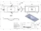 MIRAGGIO Умивальник JESSEL 1000 MATT (0000797)