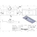 MIRAGGIO Умивальник DELLA 1100 MATT (0000171)