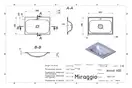 MIRAGGIO JESSEL 600 Умивальник, білий (0000746)
