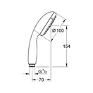 Ручний душ Grohe Tempesta 100, 2 режима струи, хром (2759710E)