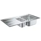 GROHE Мийка для кухні 970 x 500 мм з ексцентриком, 2 чаши, матова (31567SD0)