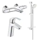 GROHE Набiр змiшувачiв EUROSMART 3 в 1, для ванни та душу з термостатом (34101TM)