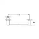 Поручень для ванної Grohe Essentials Cube New (40514001)