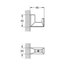 Гачок для халата Grohe Selection Cube (40782000)
