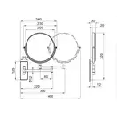 Зеркало косметическое Qtap Liberty CRM 1147 (QTLIBCRM1147)