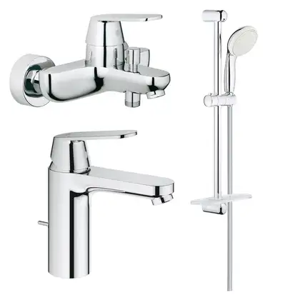 Grohe Eurosmart Cosmopolitan Набор смесителей, хром (126112M) Grohe Eurosmart Cosmopolitan Набор смесителей, хром (126112M)