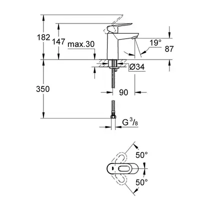 Змішувач для умивальника Grohe BauLoop (23337000) Змішувач для умивальника Grohe BauLoop (23337000)
