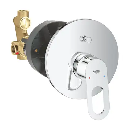 Grohe BauLoop Змішувач для ванни та душу, хром (29081000) Grohe BauLoop Змішувач для ванни та душу, хром (29081000)