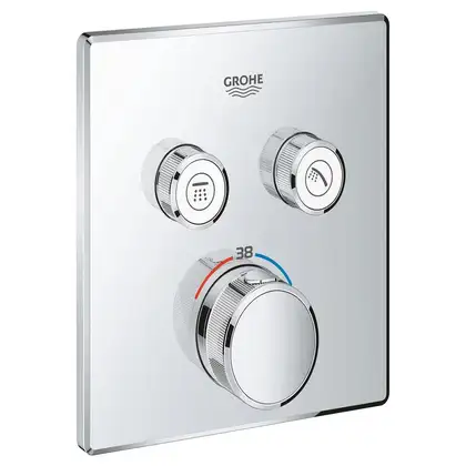 Grohe Grohtherm SmartControl Термостат на 2 споживача, хром (29124000) Grohe Grohtherm SmartControl Термостат на 2 споживача, хром (29124000)
